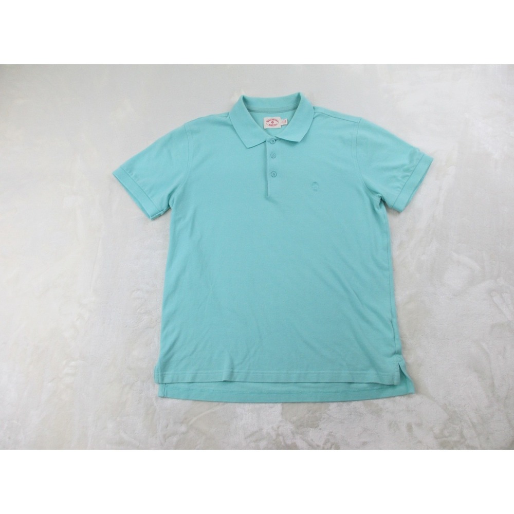 Brooks Brothers Red Fleece Polo Shirt Mens Large Blue Sheep Cotton Casual*